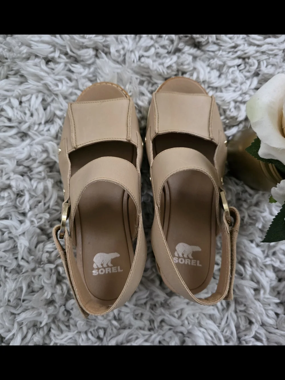 Sorel Joanie IV Wedge Sandals Sz 7